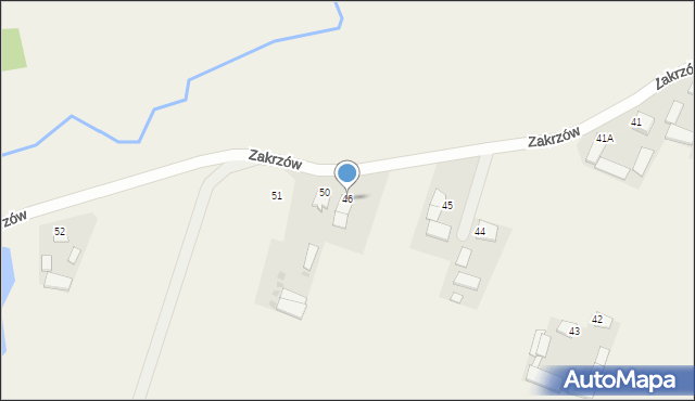 Zakrzów, Zakrzów, 46, mapa Zakrzów