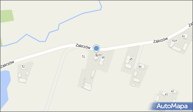 Zakrzów, Zakrzów, 50, mapa Zakrzów