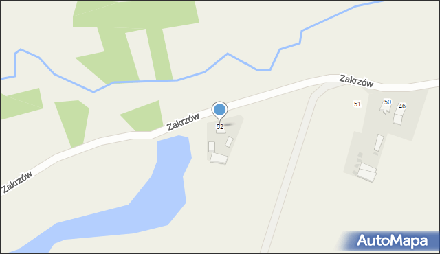 Zakrzów, Zakrzów, 52, mapa Zakrzów