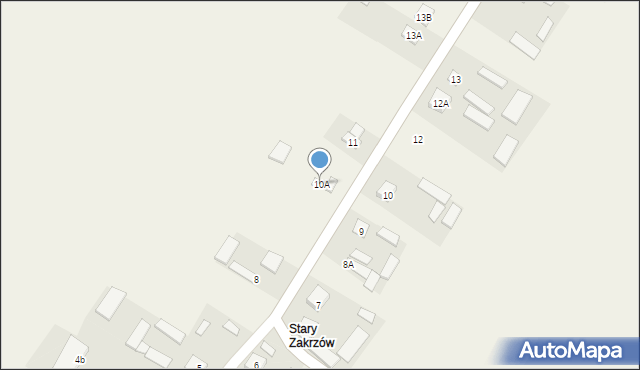 Zakrzów, Zakrzów, 10A, mapa Zakrzów