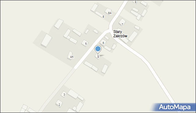 Zakrzów, Zakrzów, 4, mapa Zakrzów