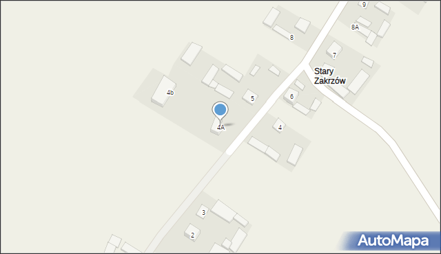 Zakrzów, Zakrzów, 4A, mapa Zakrzów