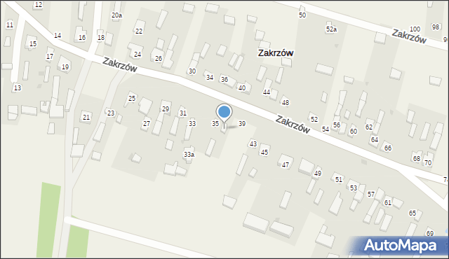 Zakrzów, Zakrzów, 37, mapa Zakrzów