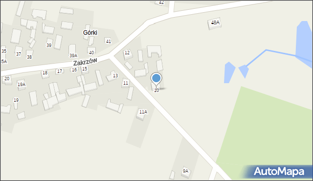 Zakrzów, Zakrzów, 10, mapa Zakrzów