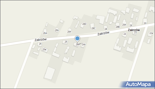 Zakrzów, Zakrzów, 24A, mapa Zakrzów