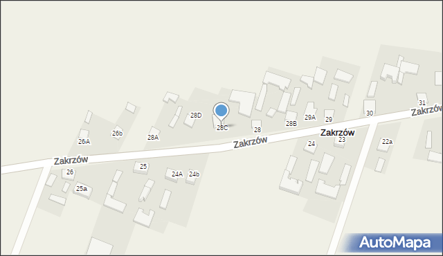 Zakrzów, Zakrzów, 28C, mapa Zakrzów