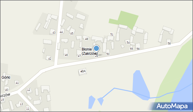 Zakrzów, Zakrzów, 49, mapa Zakrzów