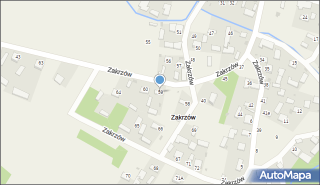 Zakrzów, Zakrzów, 59, mapa Zakrzów