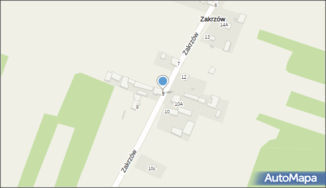 Zakrzów, Zakrzów, 8, mapa Zakrzów