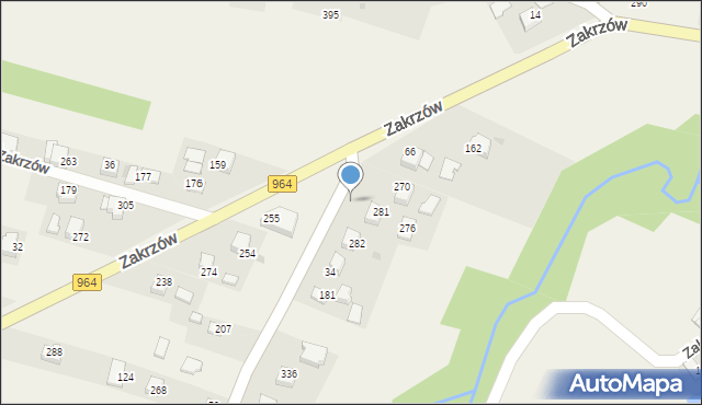 Zakrzów, Zakrzów, 276, mapa Zakrzów