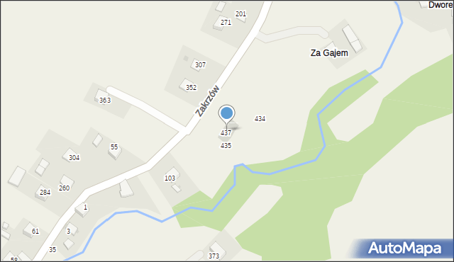 Zakrzów, Zakrzów, 438, mapa Zakrzów