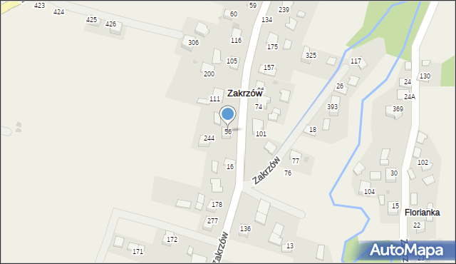 Zakrzów, Zakrzów, 56, mapa Zakrzów