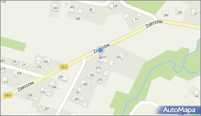 Zakrzów, Zakrzów, 66, mapa Zakrzów