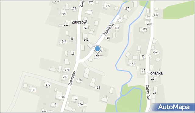 Zakrzów, Zakrzów, 76, mapa Zakrzów