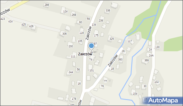 Zakrzów, Zakrzów, 86, mapa Zakrzów