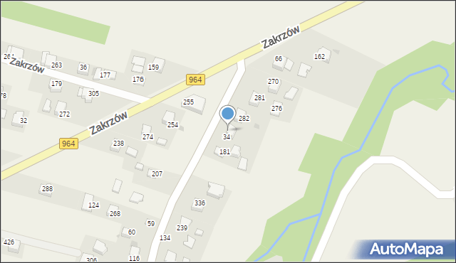 Zakrzów, Zakrzów, 94, mapa Zakrzów