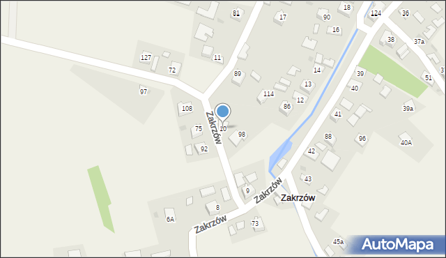 Zakrzów, Zakrzów, 10, mapa Zakrzów