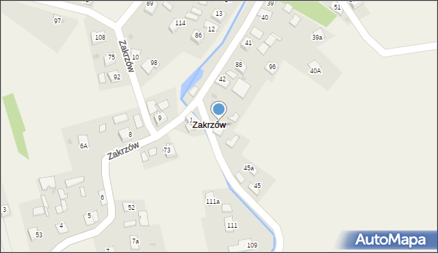 Zakrzów, Zakrzów, 44, mapa Zakrzów