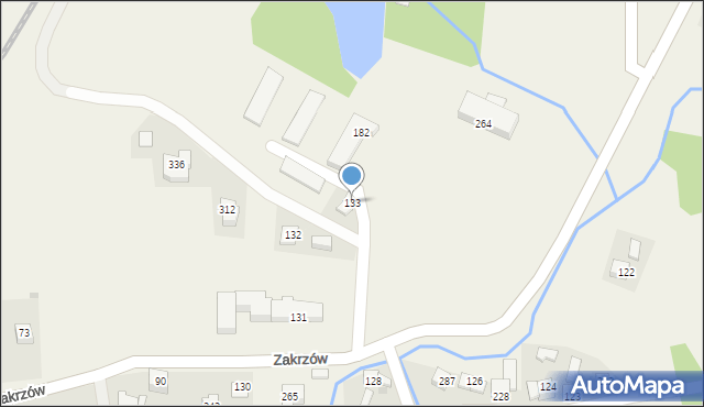 Zakrzów, Zakrzów, 133, mapa Zakrzów