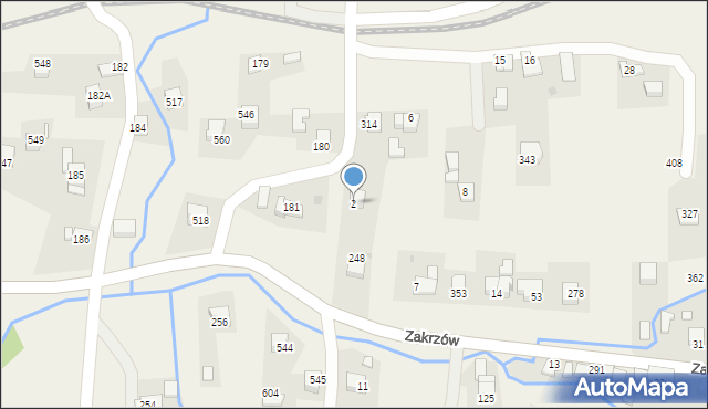 Zakrzów, Zakrzów, 2, mapa Zakrzów