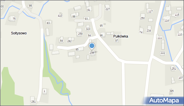 Zakrzów, Zakrzów, 235, mapa Zakrzów