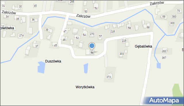 Zakrzów, Zakrzów, 56, mapa Zakrzów