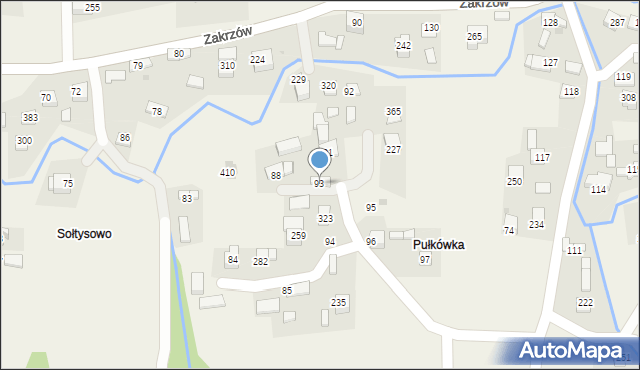 Zakrzów, Zakrzów, 93, mapa Zakrzów