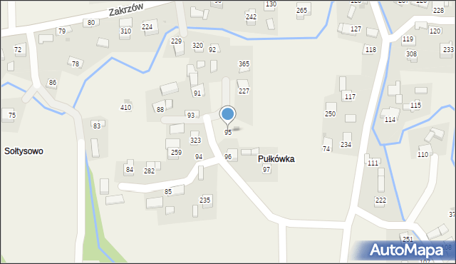 Zakrzów, Zakrzów, 95, mapa Zakrzów