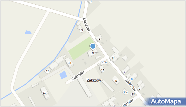 Zakrzów, Zakrzów, 28, mapa Zakrzów