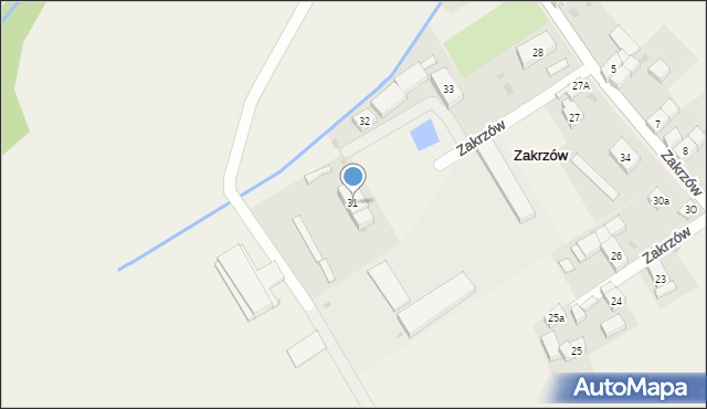 Zakrzów, Zakrzów, 31, mapa Zakrzów