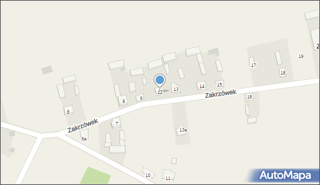 Zakrzówek, Zakrzówek, 12, mapa Zakrzówek