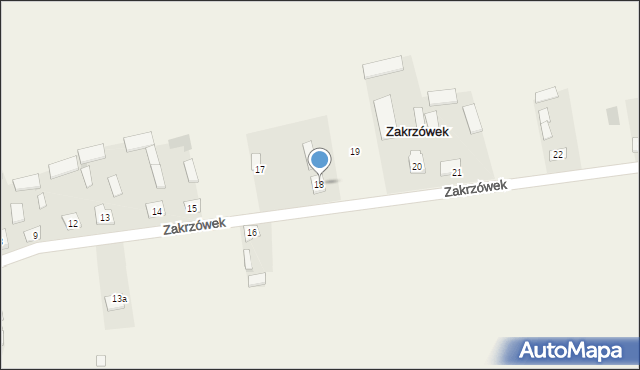 Zakrzówek, Zakrzówek, 18, mapa Zakrzówek