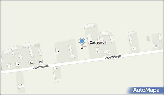 Zakrzówek, Zakrzówek, 19, mapa Zakrzówek