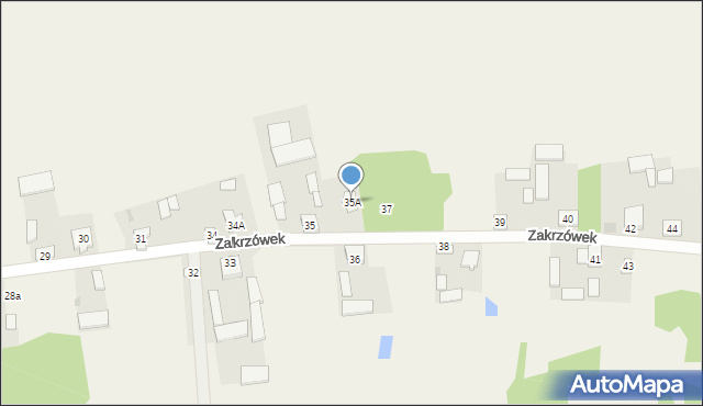 Zakrzówek, Zakrzówek, 35A, mapa Zakrzówek