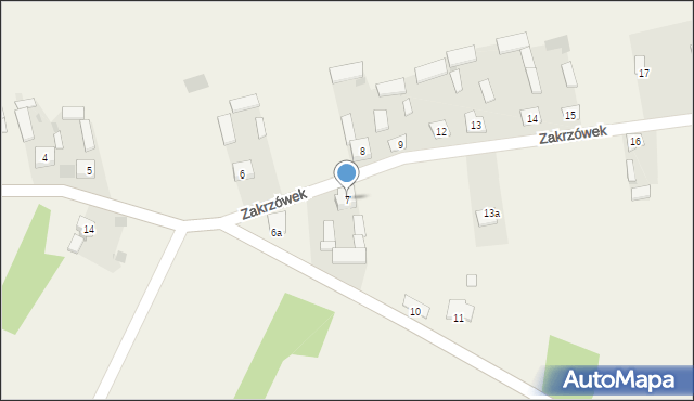 Zakrzówek, Zakrzówek, 7, mapa Zakrzówek