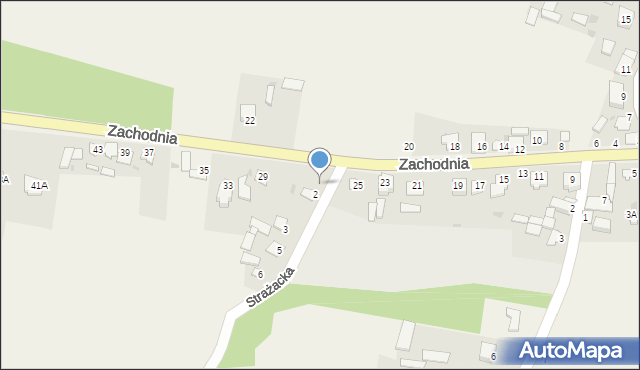 Zakrzówek, Zachodnia, 27, mapa Zakrzówek