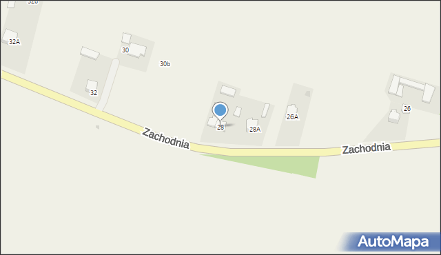 Zakrzówek, Zachodnia, 28, mapa Zakrzówek