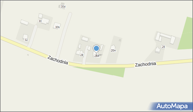 Zakrzówek, Zachodnia, 28A, mapa Zakrzówek