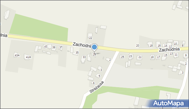 Zakrzówek, Zachodnia, 29, mapa Zakrzówek