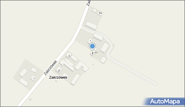 Zakrzówek, Zakrzówek, 8, mapa Zakrzówek