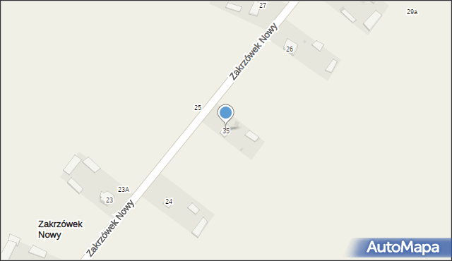 Zakrzówek Nowy, Zakrzówek Nowy, 35, mapa Zakrzówek Nowy
