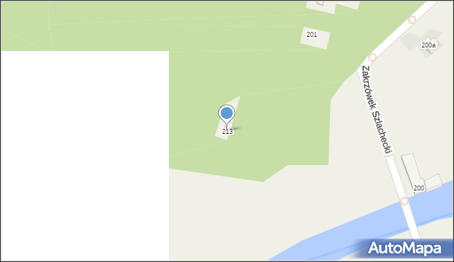 Zakrzówek Szlachecki, Zakrzówek Szlachecki, 213, mapa Zakrzówek Szlachecki