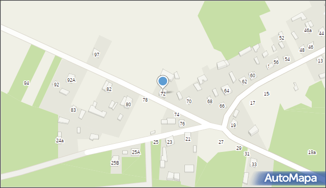 Zakrzówek Szlachecki, Zakrzówek Szlachecki, 72, mapa Zakrzówek Szlachecki