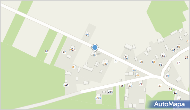 Zakrzówek Szlachecki, Zakrzówek Szlachecki, 82, mapa Zakrzówek Szlachecki