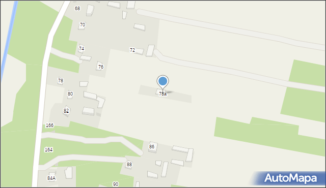 Zakrzówek-Wieś, Zakrzówek-Wieś, 78a, mapa Zakrzówek-Wieś
