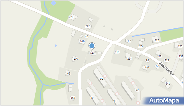 Zakrzowiec, Zakrzowiec, 147, mapa Zakrzowiec