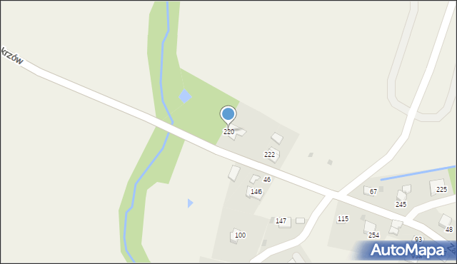 Zakrzowiec, Zakrzowiec, 220, mapa Zakrzowiec