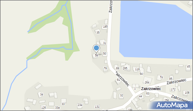 Zakrzowiec, Zakrzowiec, 54, mapa Zakrzowiec