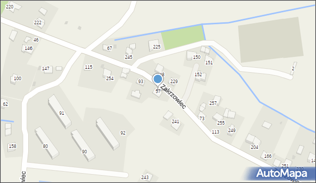 Zakrzowiec, Zakrzowiec, 57, mapa Zakrzowiec