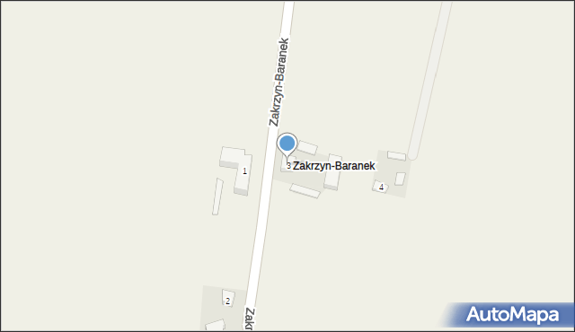 Zakrzyn, Zakrzyn-Baranek, 3, mapa Zakrzyn